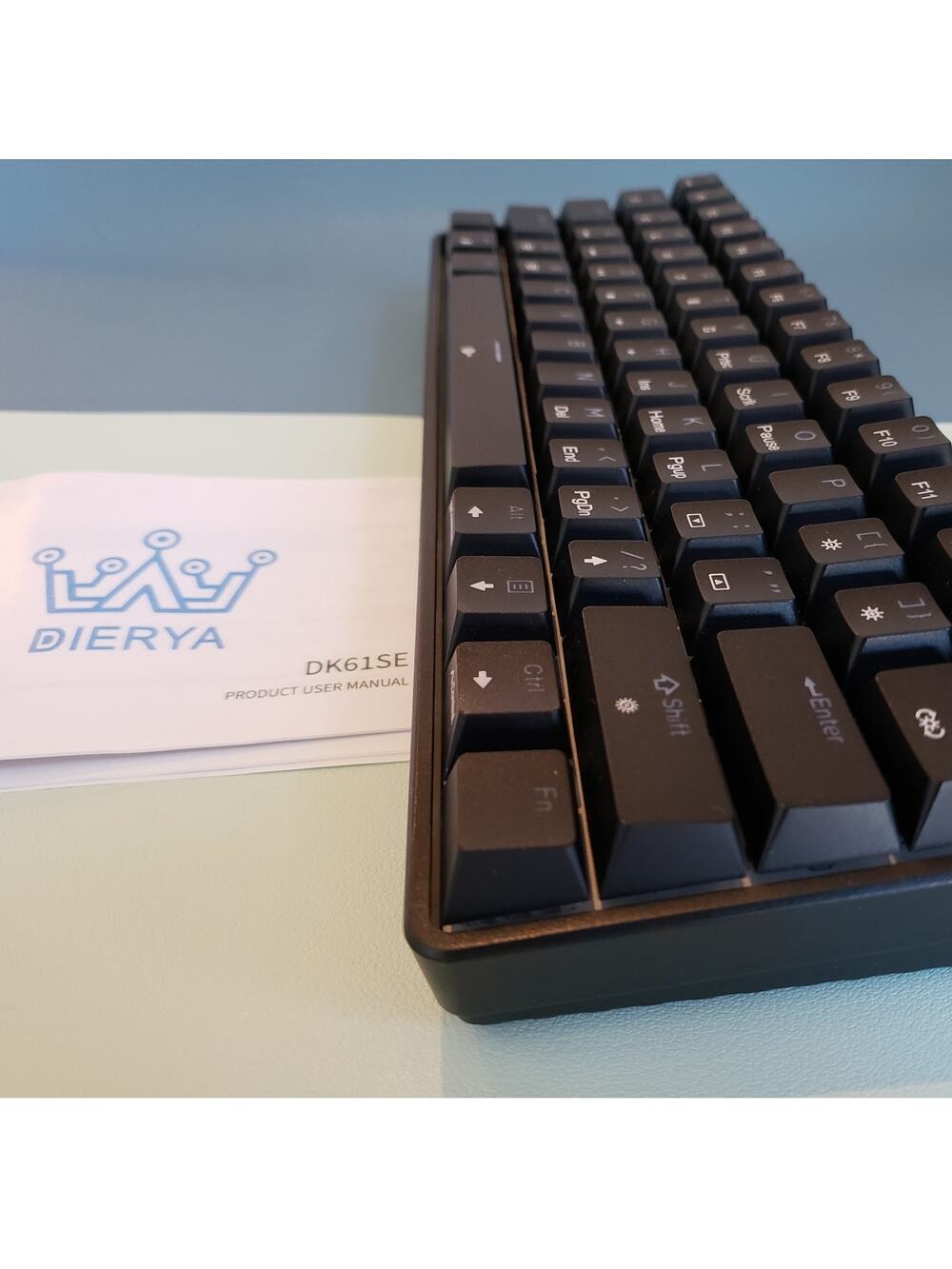 Dierya DK61SE Ultra-Compact 60% Wired Mechanical Gaming Keyboard (61 Keys)